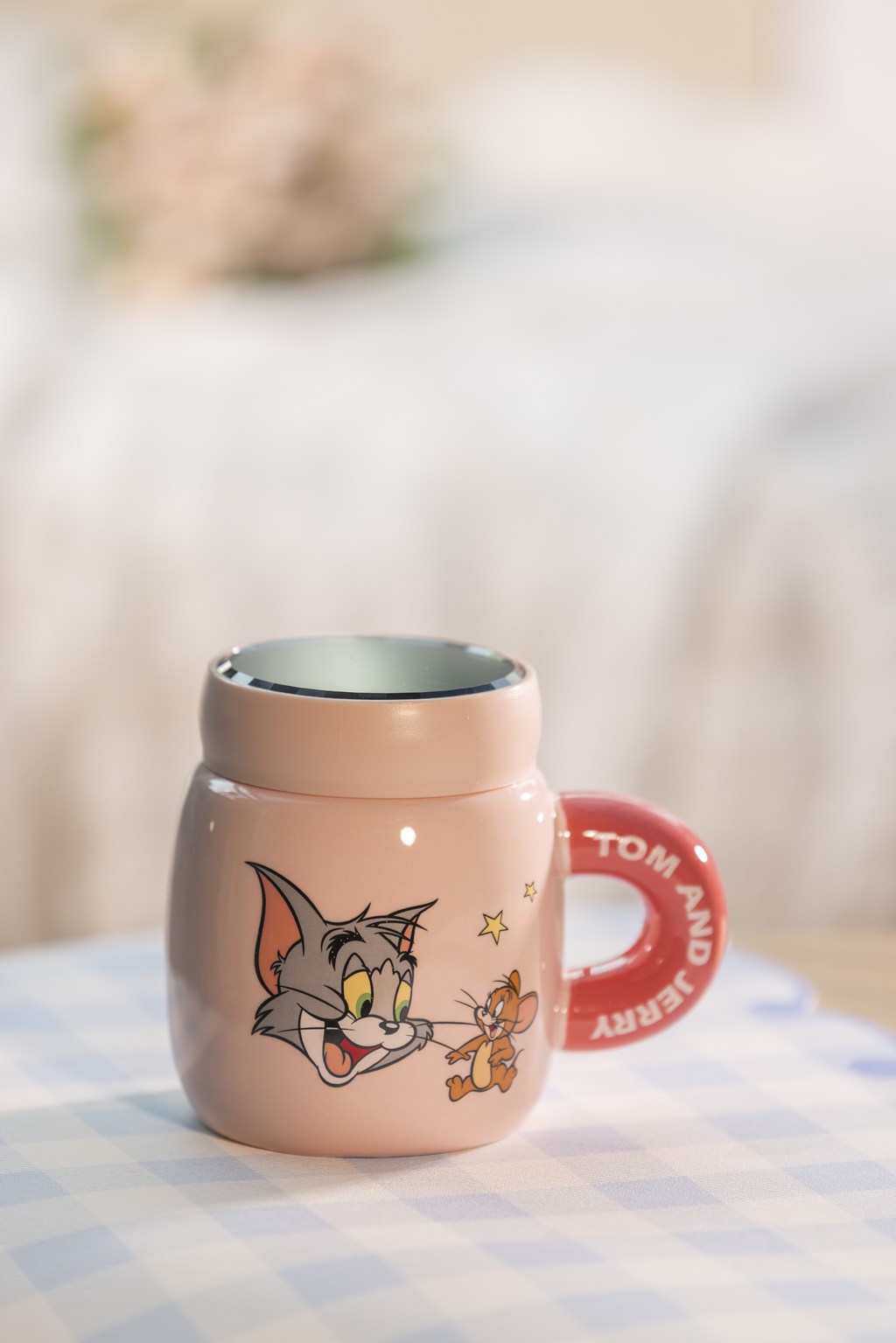 猫和老鼠带盖马克杯