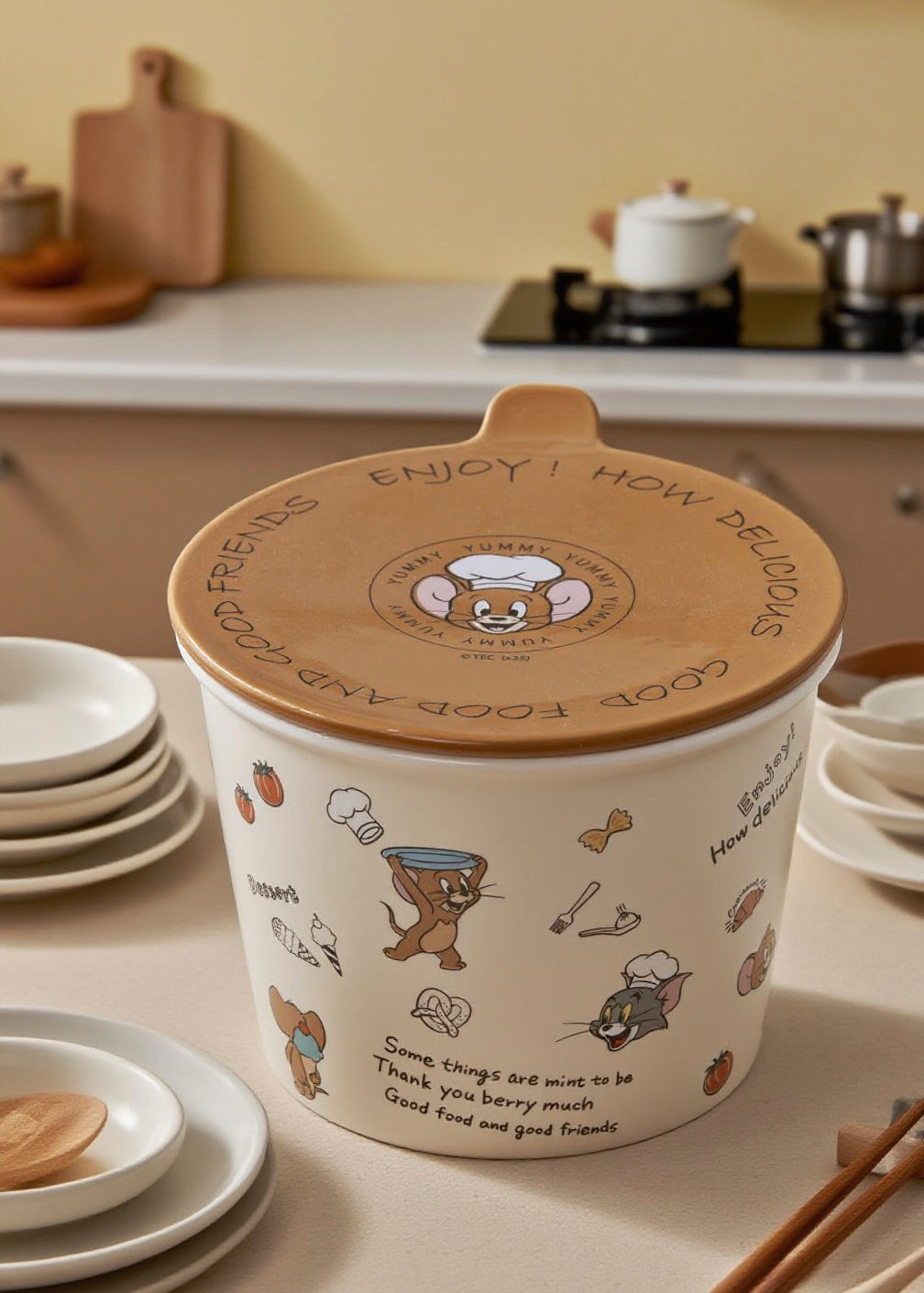 ジェリーとネズミ男と M.マウス　マグノリアローズボウル Tom & Jerry Ramen Bowl – Everfull