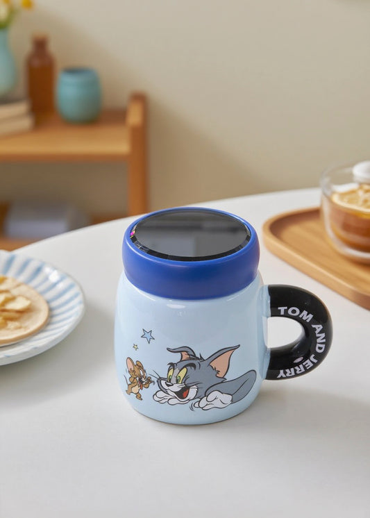 猫和老鼠带盖马克杯